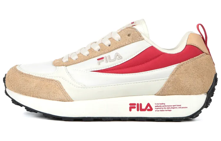 FILA Daily Jogger Low White/Brown/Red