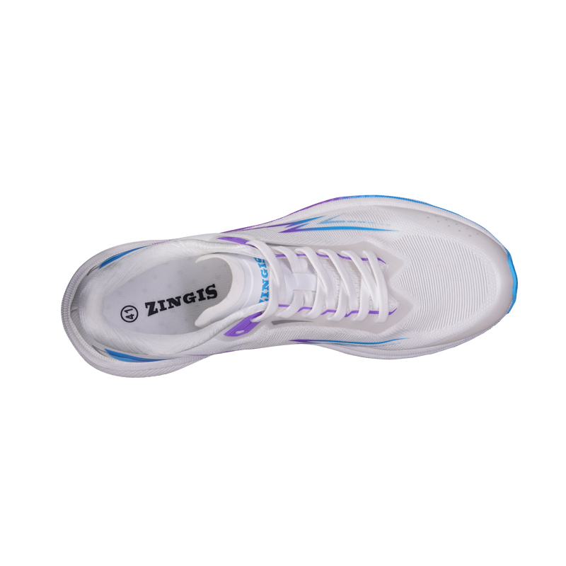 ZINGIS Cushioning Slip Resistant Abrasion Resistant Rebound Low top Running Shoes Unisex Purple Sunset