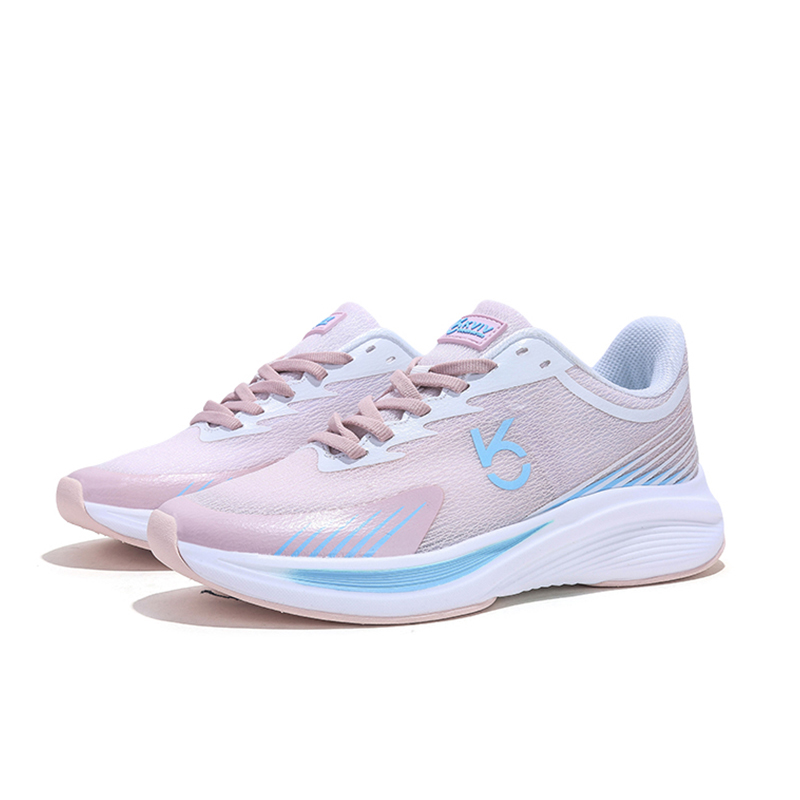 KVIV Slip Resistant Abrasion Resistant Low top Sprint Running Shoes Unisex Pink