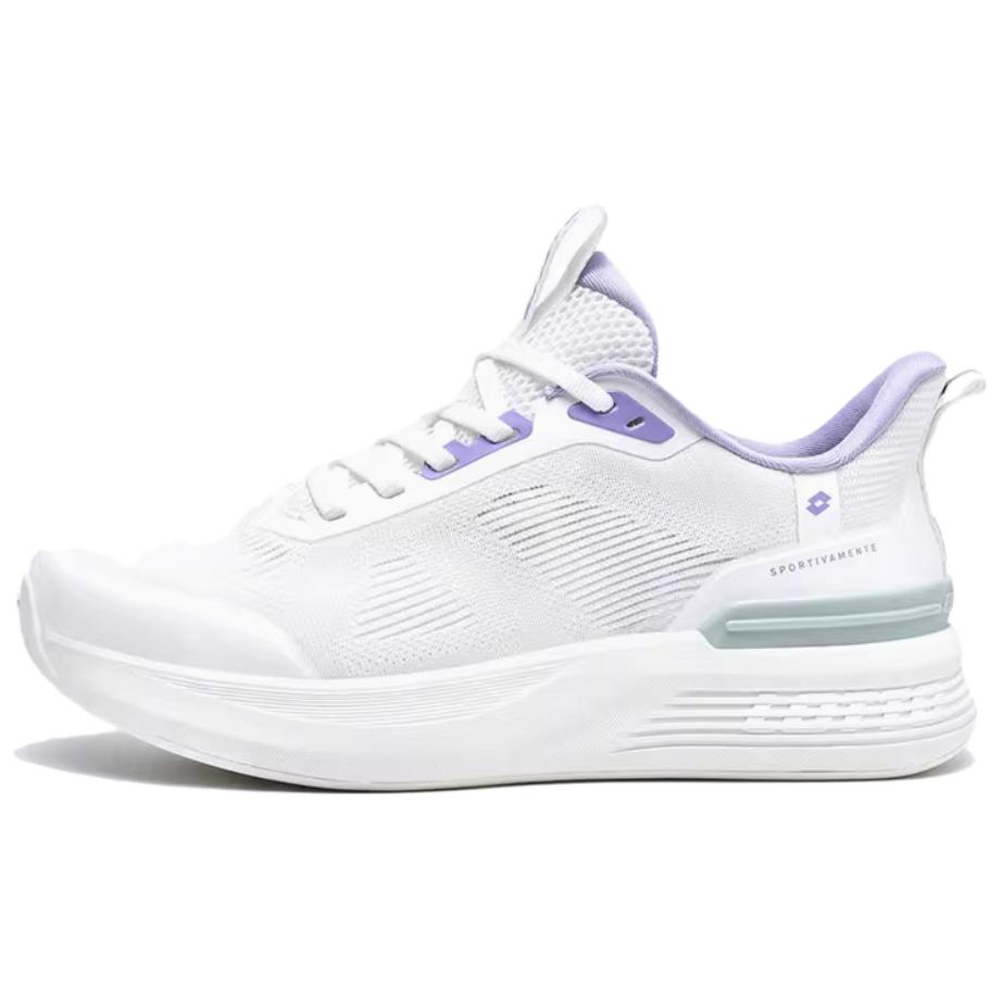LOTTO Slip Resistant Abrasion Resistant Low top Casual Running Shoes Women’s White Purple