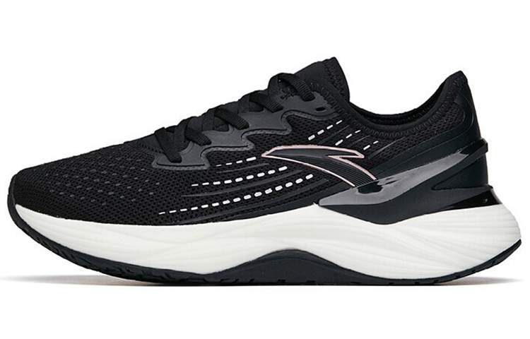 Anta Tron 2.0 Cushioning Slip Resistant Abrasion Resistant Low top Running Shoes Women’s Black White