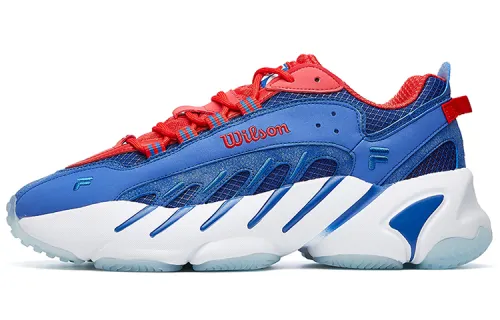 Wilson x FILA Ade Mesh, Textile Low top Running Shoes Women's Sea Blue