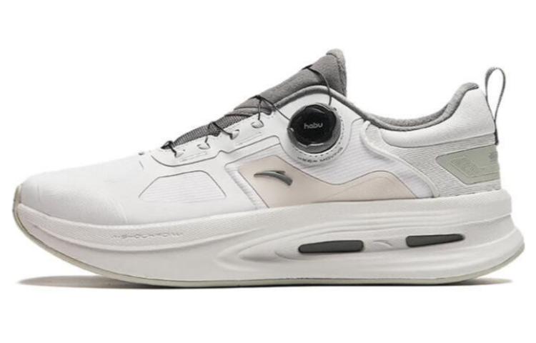 Anta Comfortable Round Toe Slip Resistant Abrasion Resistant Low top Running Shoes Men’s White