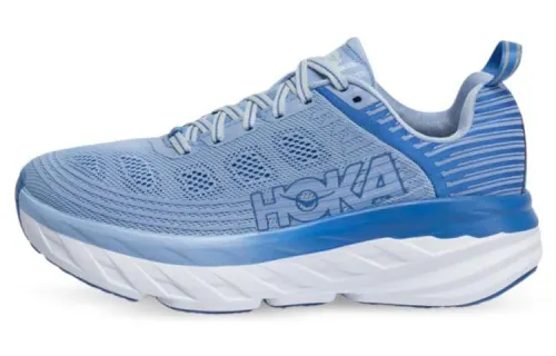 HOKA ONE ONE Bondi 6 Comfortable Low top Running Shoes Women's Blue