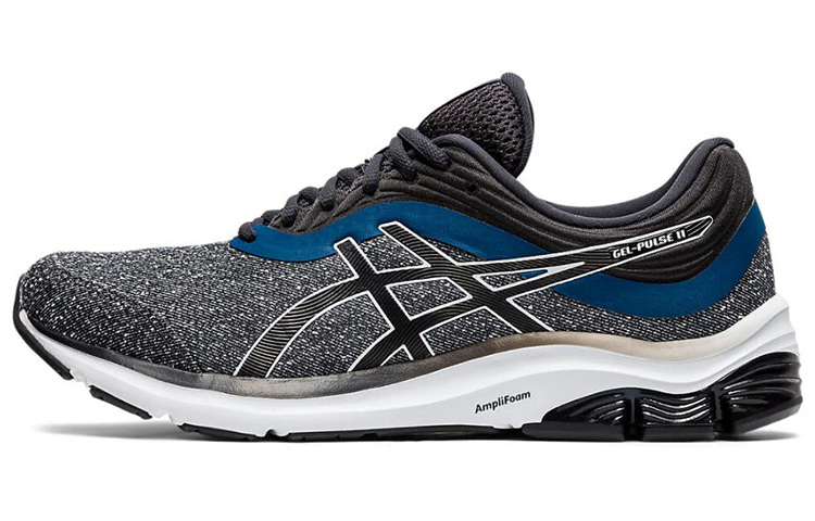 Asics Gel Pulse 11 Comfortable Textile, Synthetic Leather Low top Casual Running Shoes Men’s Ink Gray White