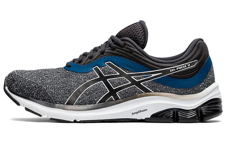 Asics Gel Pulse 11 Comfortable Textile, Synthetic Leather Low top Casual Running Shoes Men's Ink Gray White