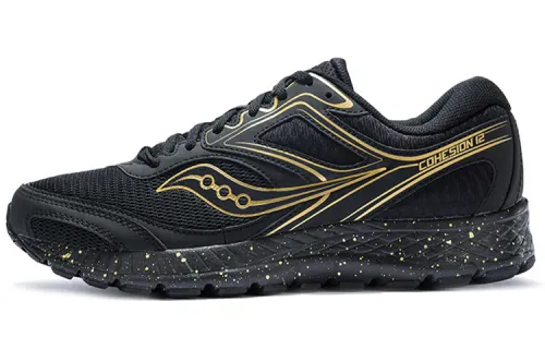 Saucony Cohesion 12 Low top Running Shoes Men's Black Gold