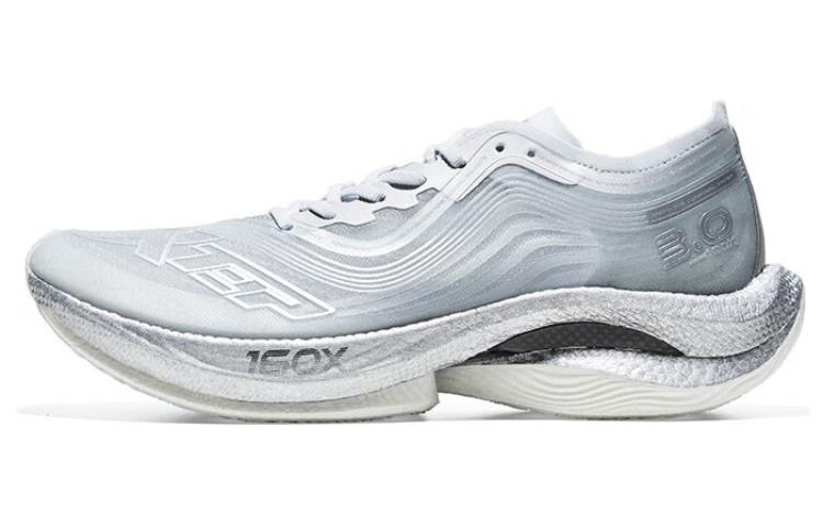 XTEP 160X 3.0 Cushioning Slip Resistant Abrasion Resistant Low top Running Shoes Women’s Gray Silver
