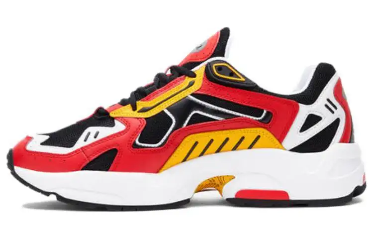 FILA Archive Lightweight Abrasion Resistant Low top Running Shoes Men's Red