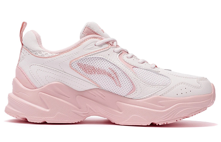 Li Ning Comfortable Cushioning Slip Resistant Abrasion Resistant Breathable Low top Casual Running Shoes Women’s
