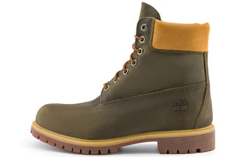 Timberland Premium 6 Inch Waterproof Boot 'Olive Green Yellow'