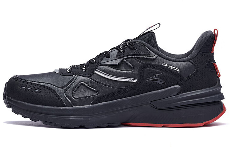 361° Abrasion Resistant Waterproof Lightweight Low top Running Shoes Men’s Black Red