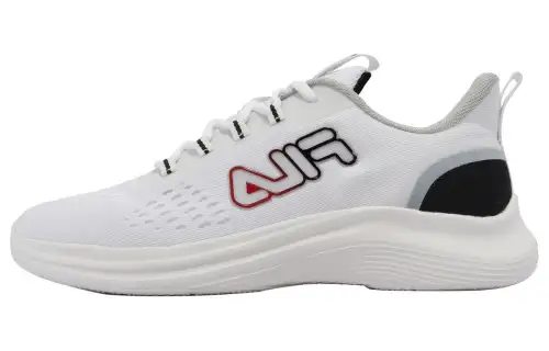 FILA J923W Abrasion Resistant Breathable Low top Running Shoes Men's White Black
