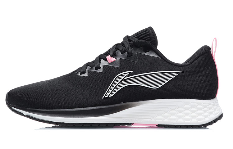 Li Ning Red Hare 4 Low top Fabric Abrasion Resistant Breathable Running Shoes Women’s Black