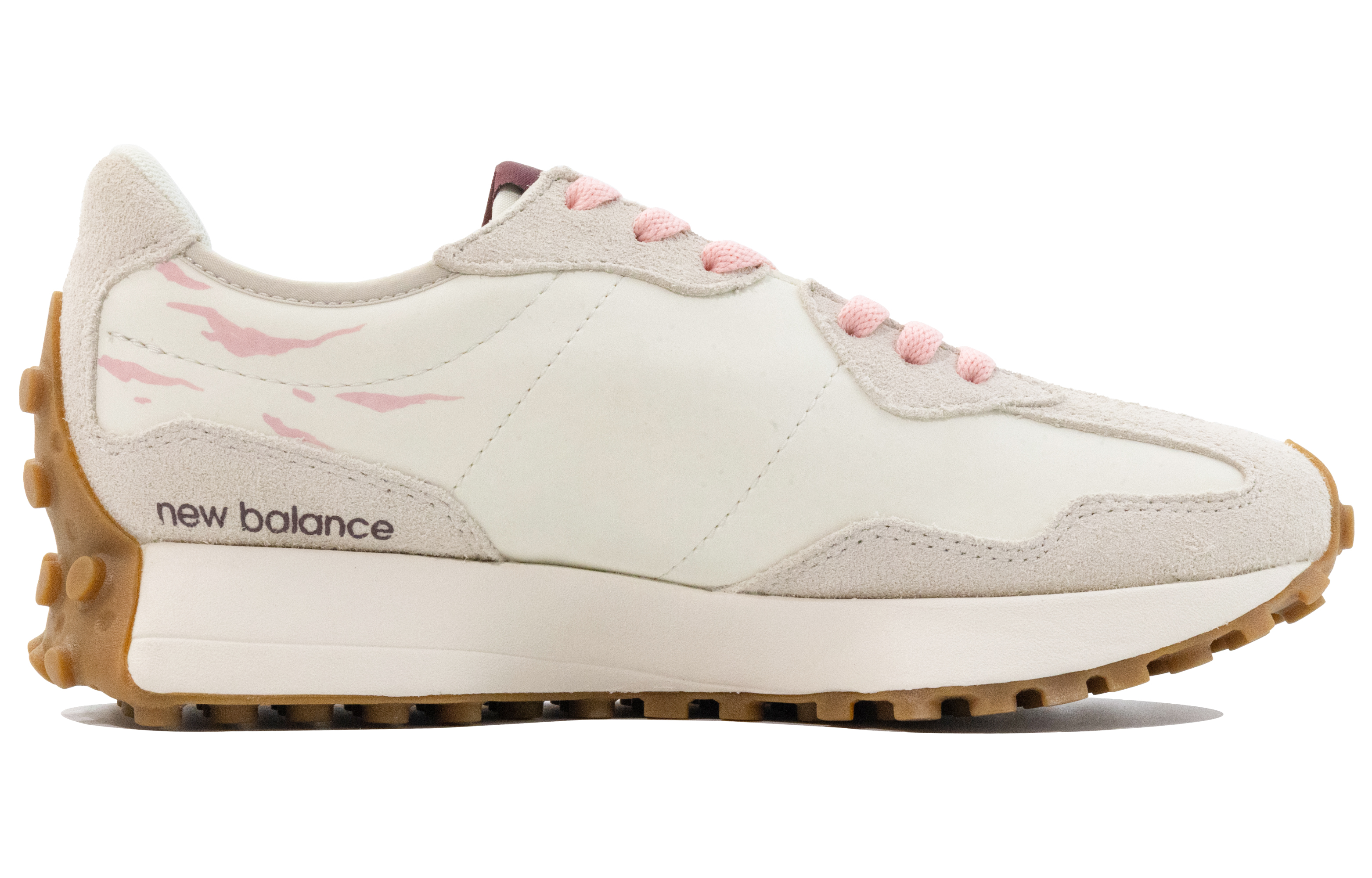 New Balance NB 327 Textile, Synthetic Leather Abrasion Resistant Coverage Low top Running Shoes Women’s White Gray