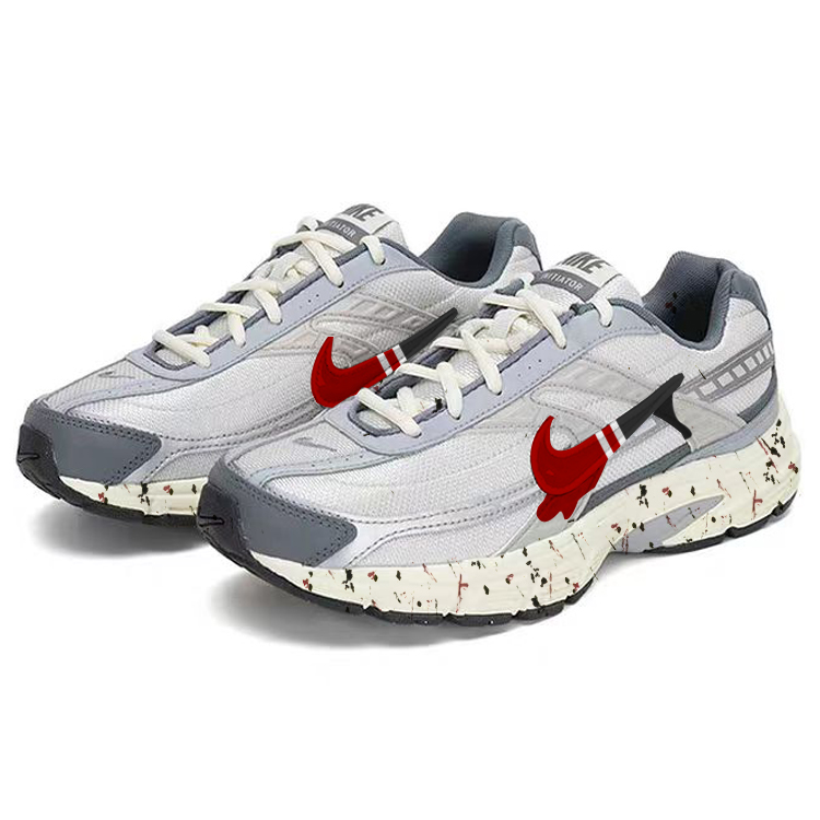 Nike Initiator Cushioning Slip Resistant Abrasion Resistant Lightweight Low top Running Shoes Men’s White