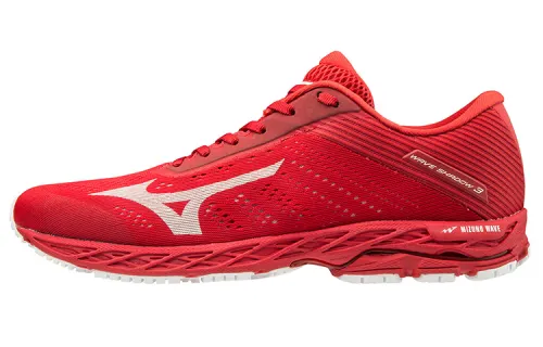 Mizuno Wave Shadow 3 Running Shoes Men's Low Top Red