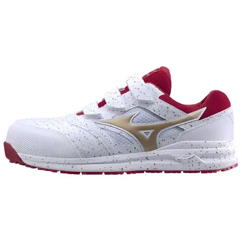 Mizuno Cushioning, Wear Resistant Low top Running Shoes Unisex White Red