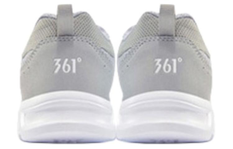 361° Breathable Mesh Cushioning Slip Resistant Low top Running Shoes Men’s Gray White