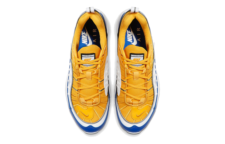 Женские кроссовки Nike Air Max 98 SE (желто-синяя) — фото 4