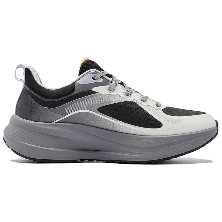 QIAODAN Synthetic Leather Slip Resistant Abrasion Resistant Low top Casual Running Shoes Women’s White Gray Black