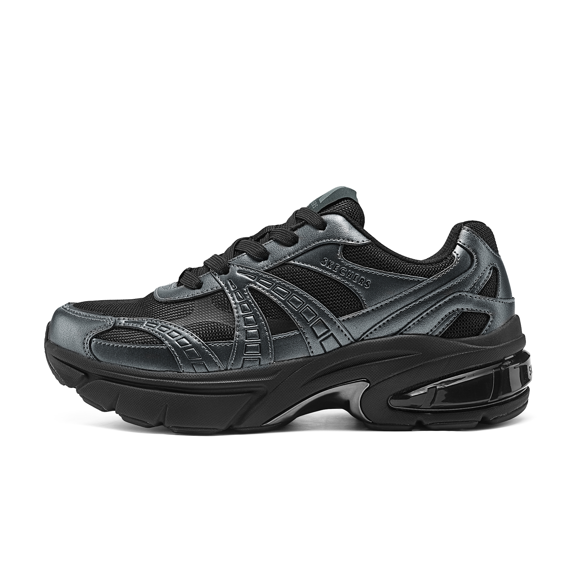 Skechers Breathable Low top Running Shoes Men’s Black