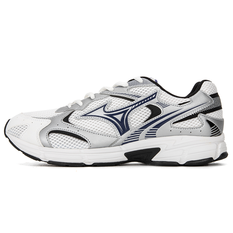 Mizuno Speed 2K 2K simple, comfortable and retro, mesh synthetic leather, shock-absorbing, wear-resistant and breathable, low-top casual urban commuting running shoes, same style for men and women, white, black and blue