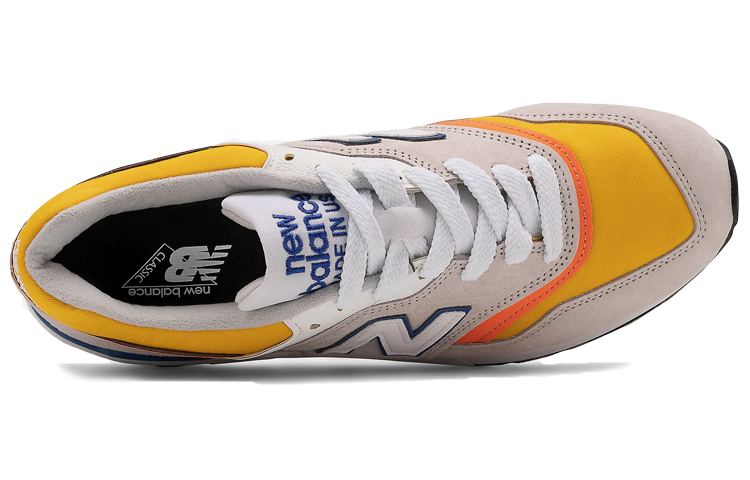 Кроссовки New Balance New Balance NB 997 (серые с желтым) — Серый / жёлтый — фото 3