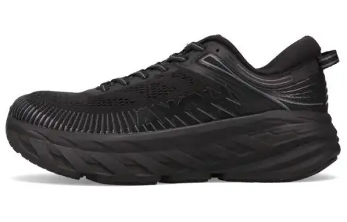 HOKA ONE ONE Bondi 7 Cushioned, Soft and Comfortable Professional Low-top Running Shoes Women's Black