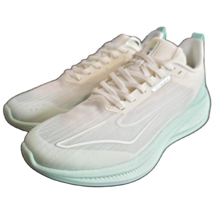 Erke Slip Resistant Abrasion Resistant Slip Resistant Abrasion Resistant Low top Sprint Running Shoes Men’s White Green