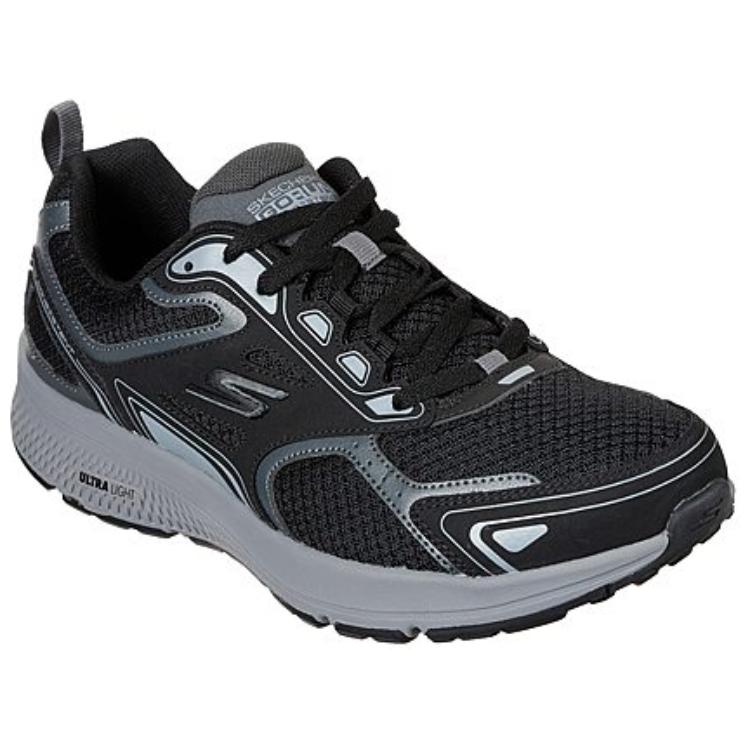 Skechers Lace Up Cushioning Abrasion Resistant Cushioning, Wear Resistant Low top Training Running Shoes Men’s