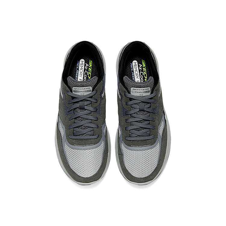 Skechers Cushioning Slip Resistant Abrasion Resistant Mid top Casual City Commuting Running Shoes Men’s Charcoal