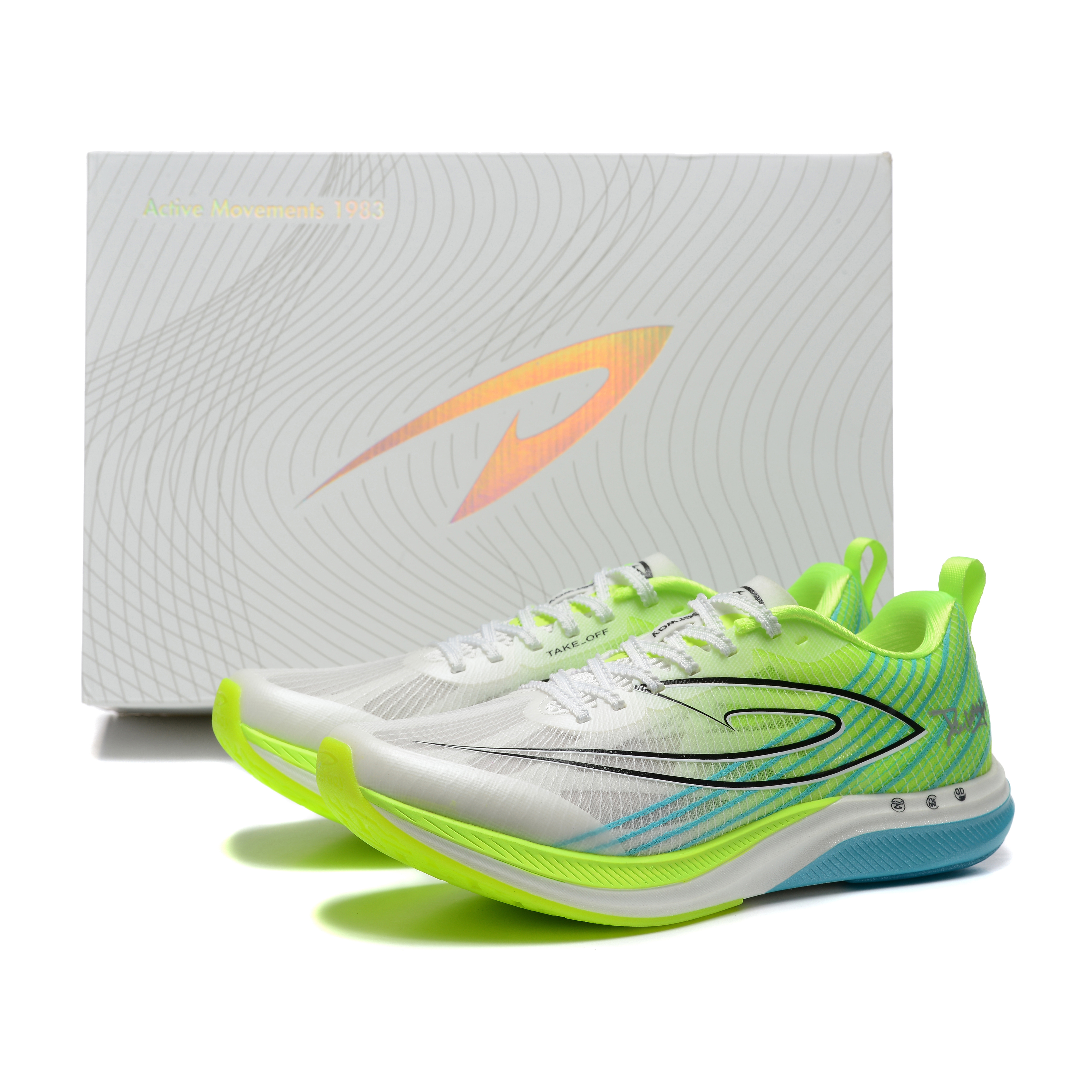 DEERWAY Running Shoes Unisex White Green