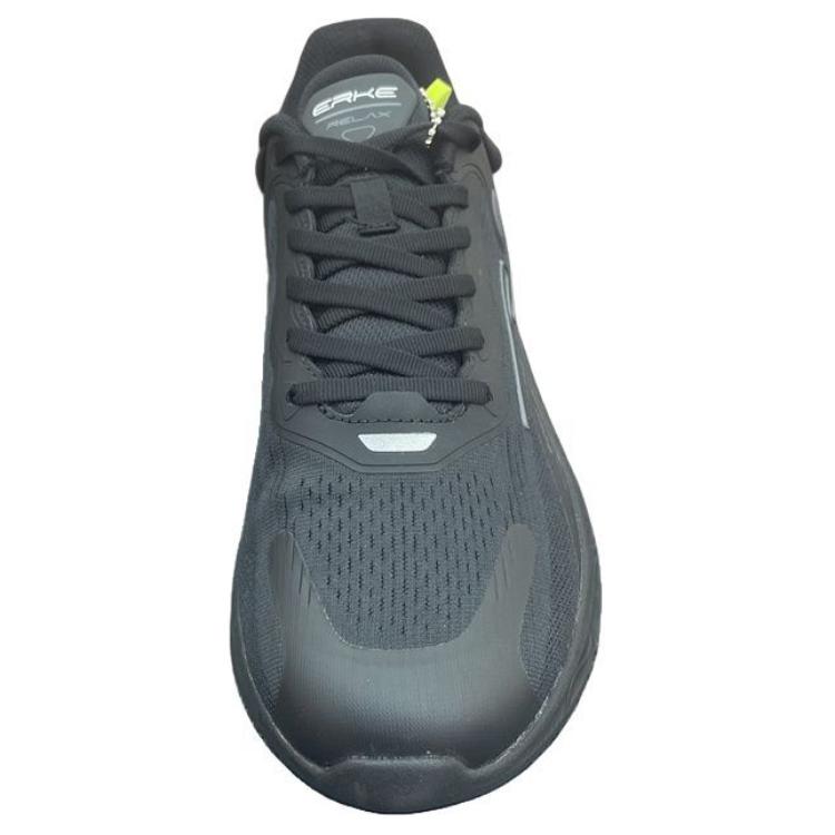 Erke Abrasion Resistant Breathable Abrasion Resistant Breathable Low top Casual Running Shoes Men’s Jet Black