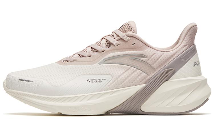 Anta DuCi4 Comfortable Cushioning Slip Resistant Abrasion Resistant Low top Running Shoes Women's White Pink