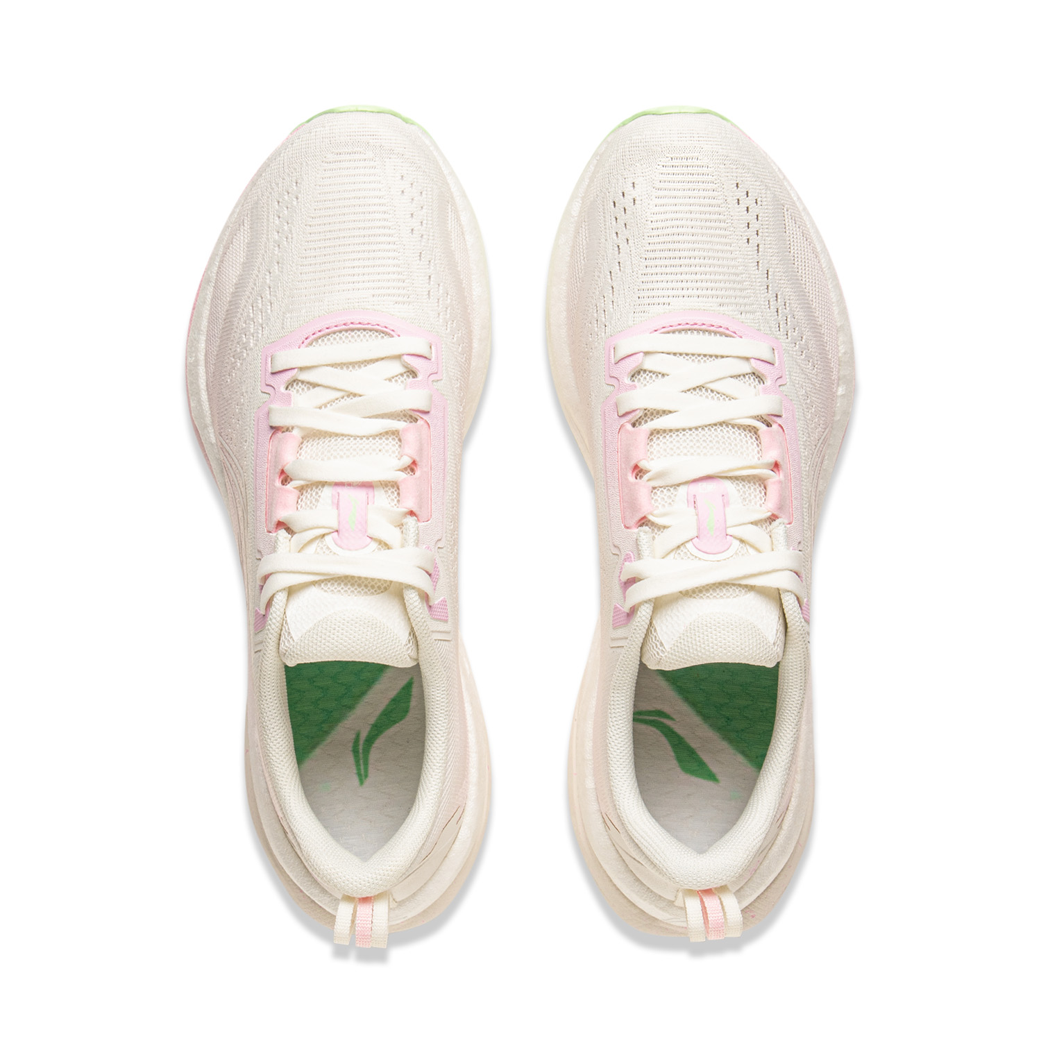 Li Ning 5S 5.0 Fabric Low top Casual Long Distance Running Shoes Women’s Valentine’s Day Colorway White & Pink