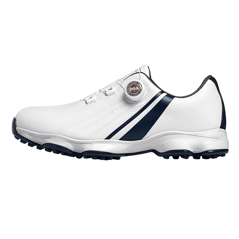 PGA Slip Resistant Abrasion Resistant Low top Golf Shoes Men’s White Blue