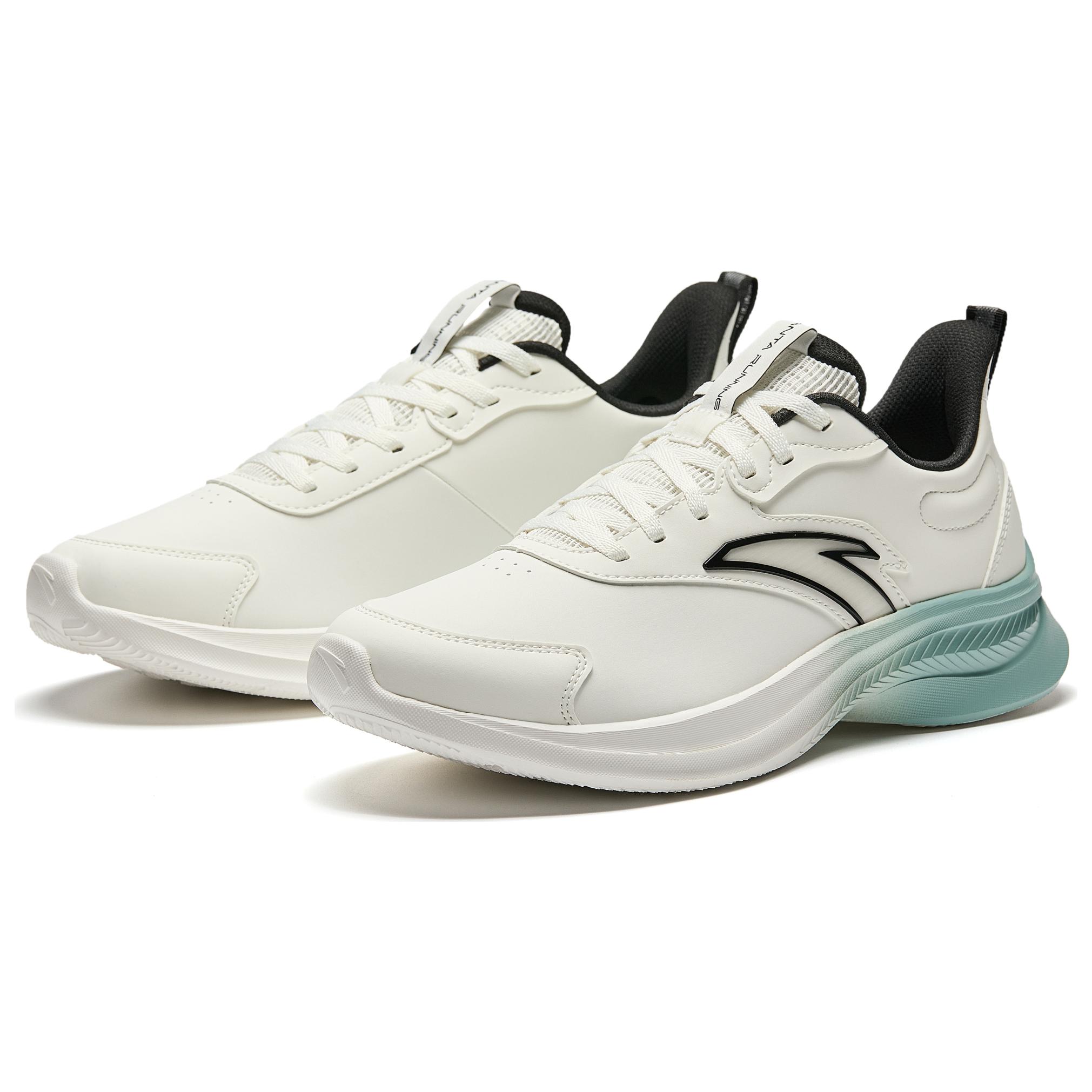 Anta Hydrogen Run Slip Resistant Abrasion Resistant Low top Running Shoes Men’s White Black