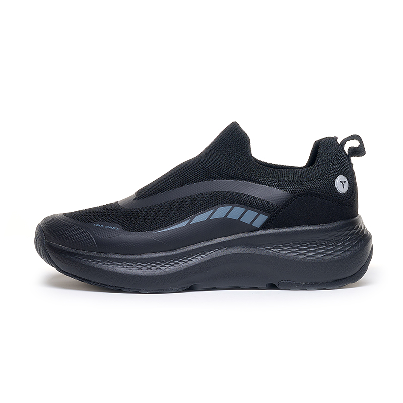 TREEPERI Cushioning Slip Resistant Breathable Lightweight Height Increasing Low top Running Shoes Unisex Black