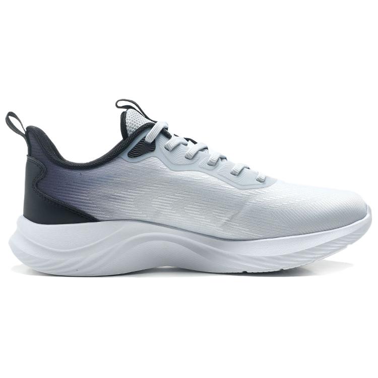 QIAODAN Slip Resistant Abrasion Resistant Low top Casual Running Shoes Men’s White Black