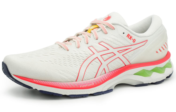Мужские кроссовки ASICS Gel-Kayano 27 (бело-красные) — 灰白/桃红 — фото 3