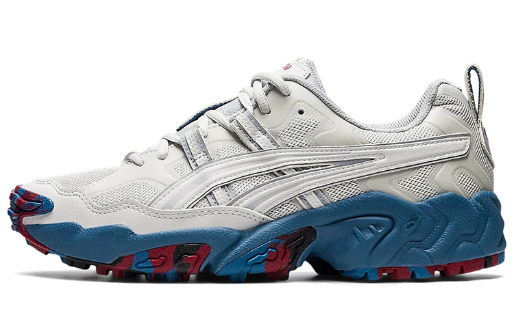 Asics Gel Nandi Lightweight Low top Running Shoes Men's White Blue Comfortable