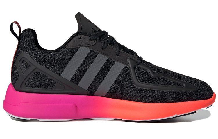 Кроссовки adidas originals ZX 2K Flux TPU (черно-розово-красные) — Чёрный / розовый / красный — фото 2