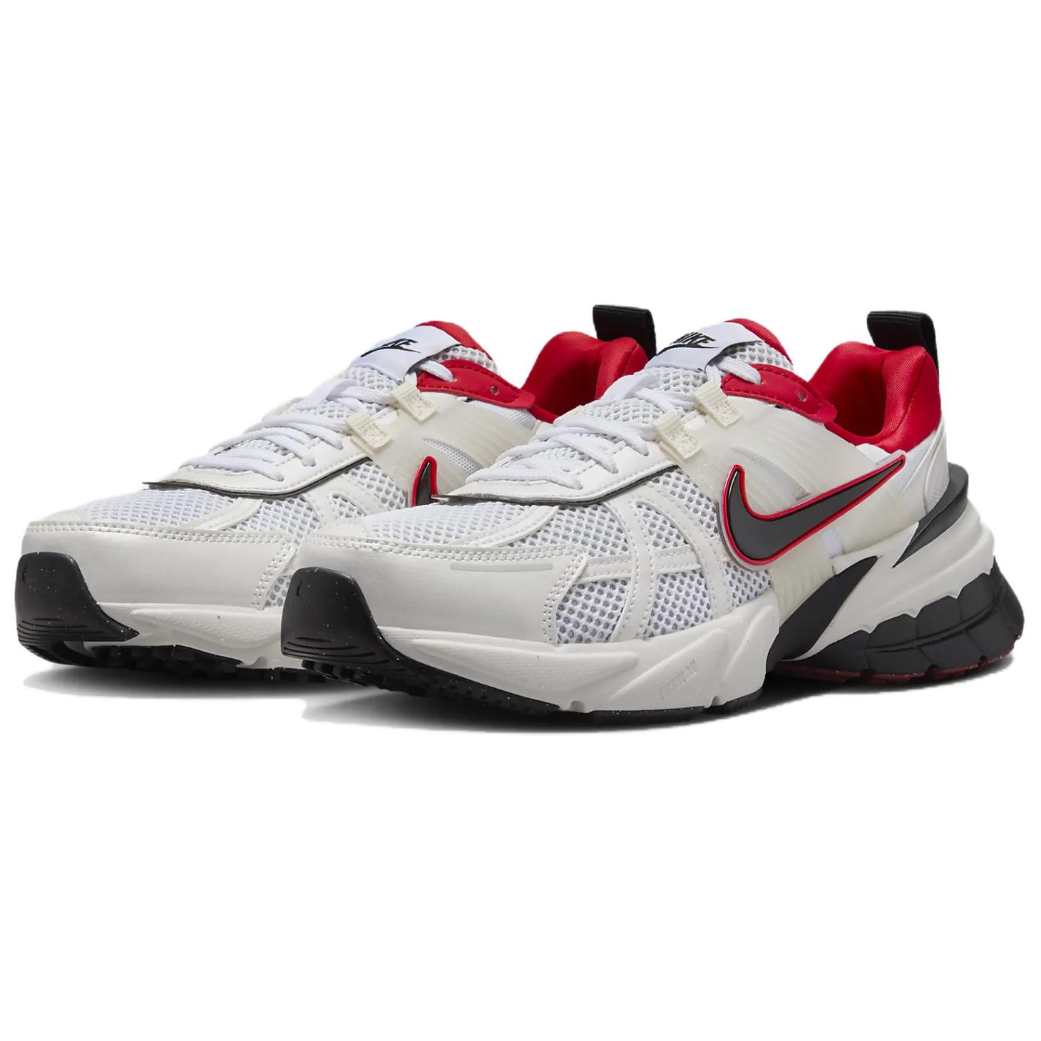 Nike V2K Run Metallic White University Red