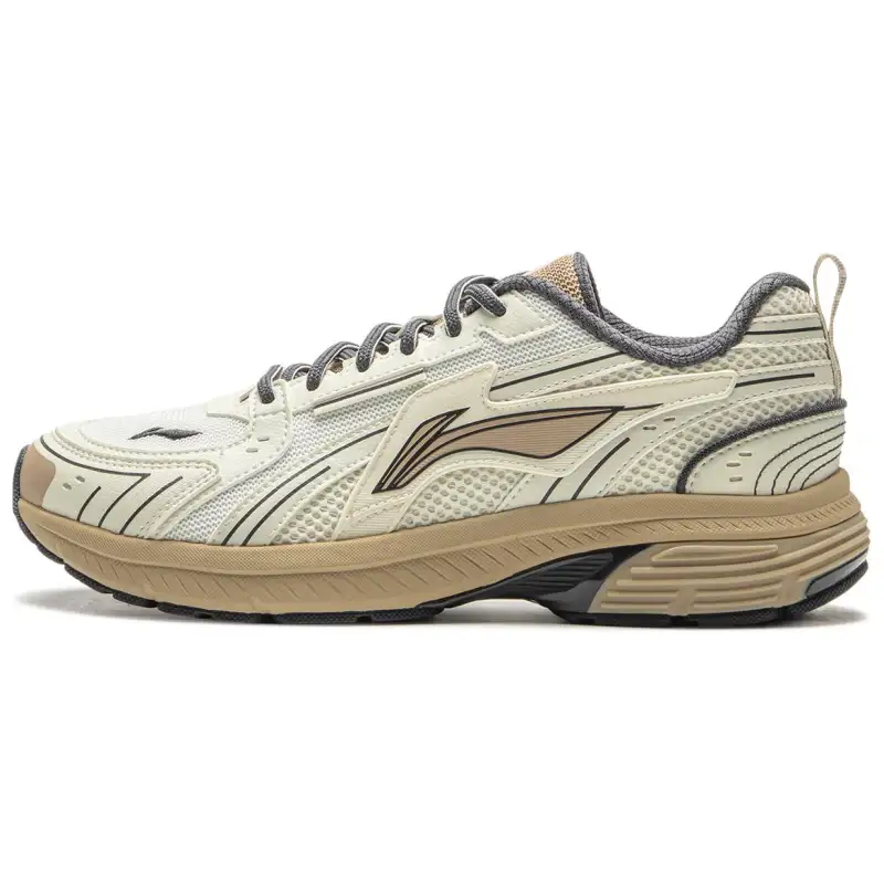 Li Ning Fuyao 1.5 Abrasion Resistant Slip Resistant Low top Casual Running Shoes Women's Ecru