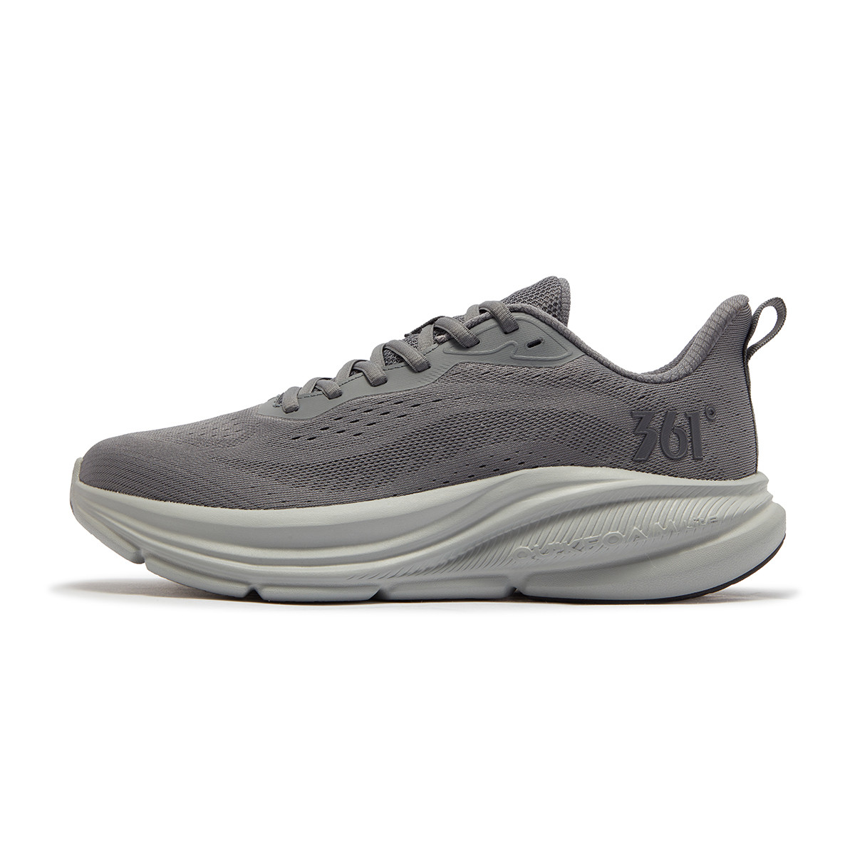 361° Cushioning, Wear Resistant Low top Casual Running Shoes Men’s Smoke Gray Recycling Gray