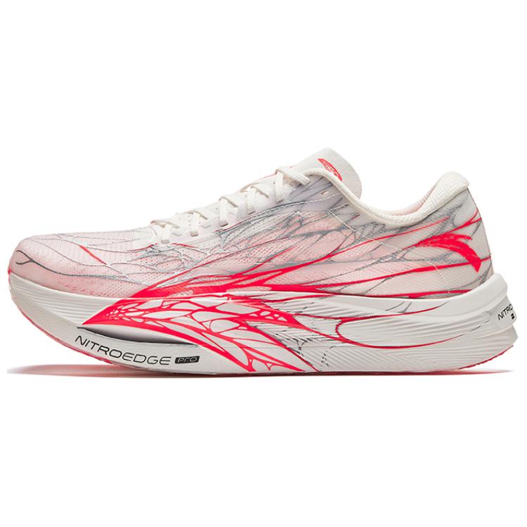 Anta Cushioning, Wear Resistant Low top Casual Running Shoes Women’s White Red