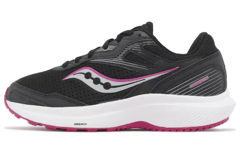 Saucony Cohesion 16 Cushioning, Wear Resistant Low top Running Shoes Women's Black