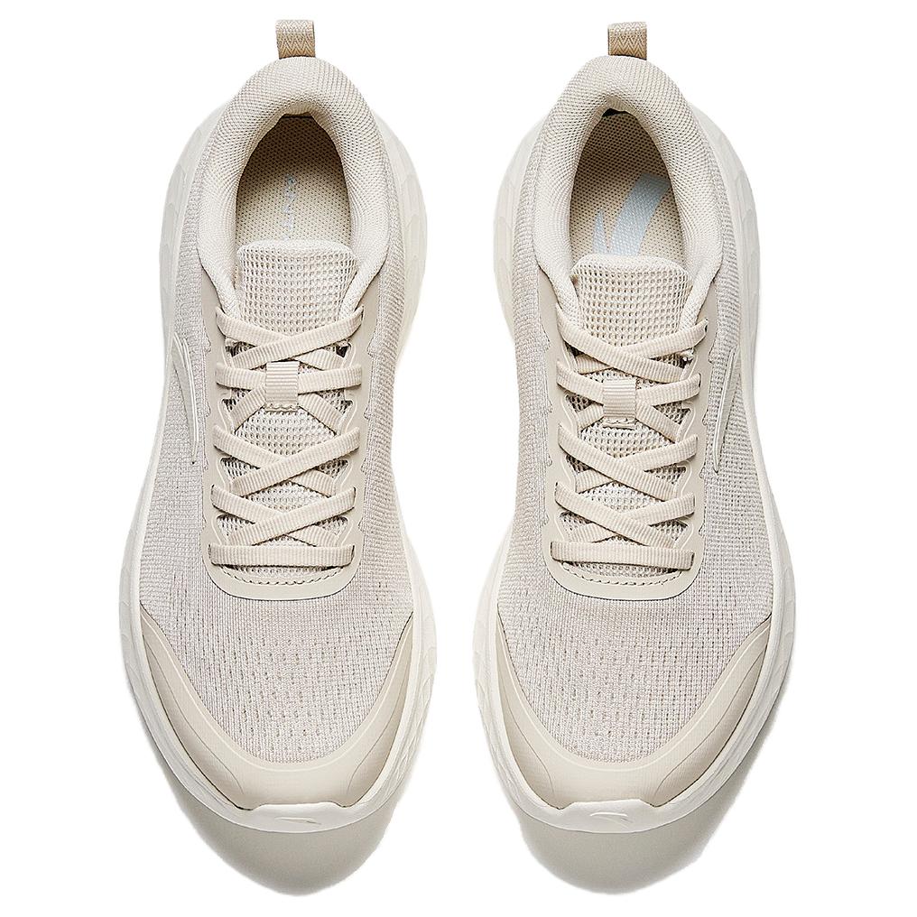 Anta Cushioning, Wear Resistant Low top Casual Running Shoes Women’s Gray Beige