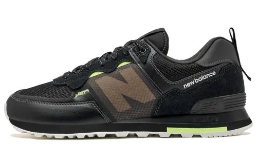 574 New Balance 'Black Bleached Lime Glow'
